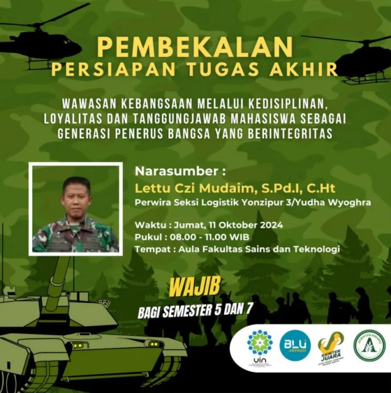 Pembekalan Persiapan Tugas Akhir oleh Anggota Yonzipur